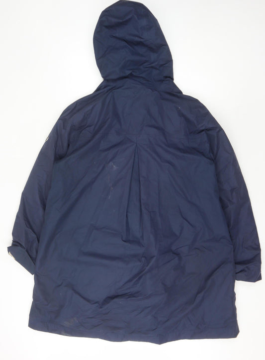 Craghoppers Women's Blue Long Rain Coat Size 18