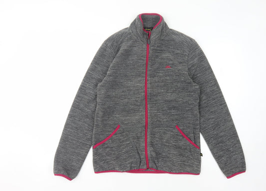 Möberg Women's Grey Fleece Jacket, Size M, Full Zip