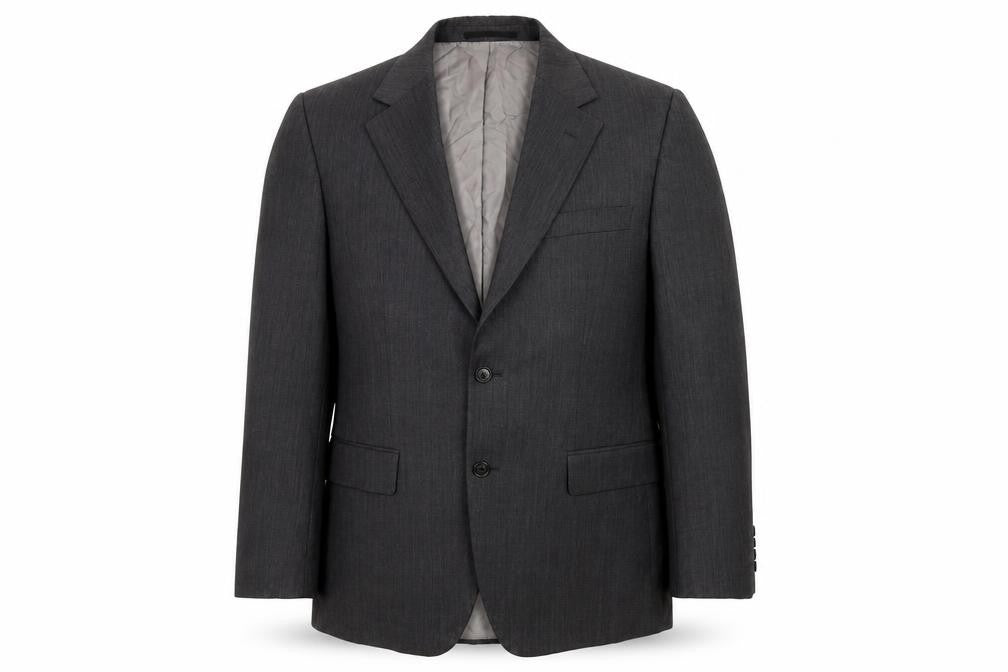 Mens 38 Chest Regular HUGO BOSS Grey Two-Button Blazer