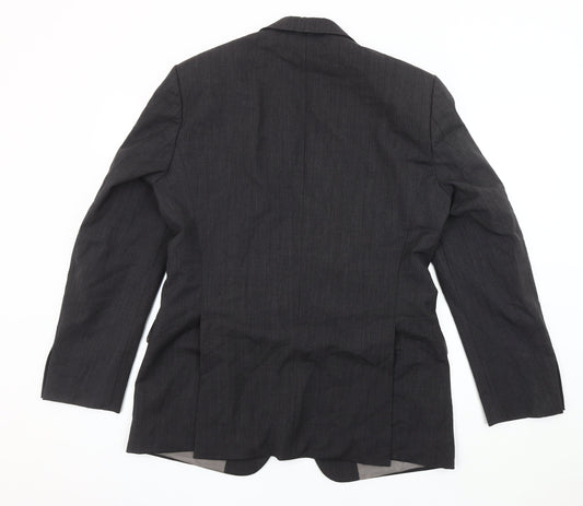 Hugo Boss Grey Wool Blazer Jacket Men's Size 46