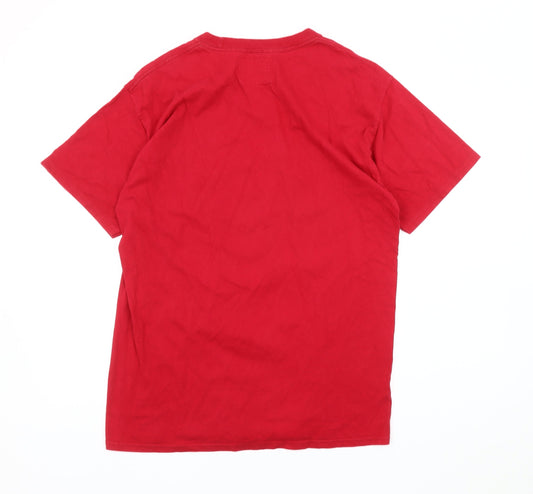 Lambretta Men's Red Graphic Print T-Shirt M