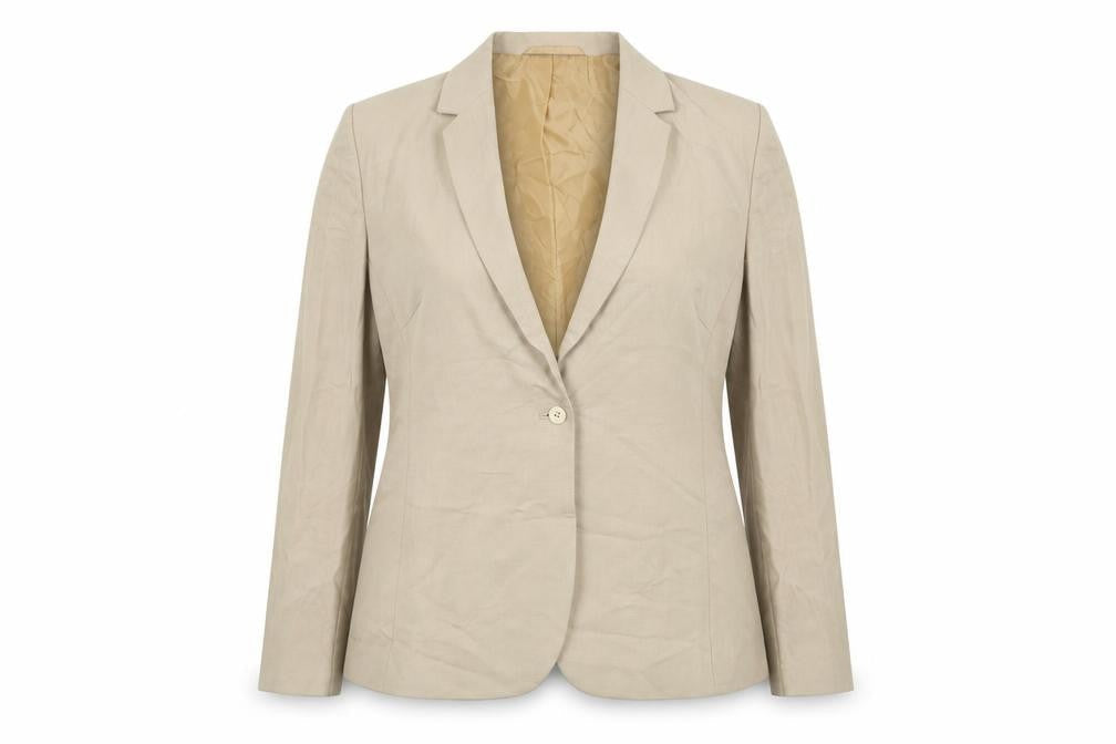 Next Women's Beige Blazer UK 16 Long Sleeve