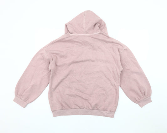 Marks and Spencer Girls Pink Hoodie 12-13 Years Stylish Pullover