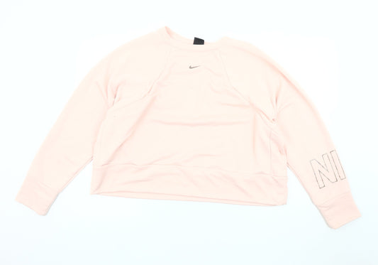 Nike Women's Pink XL Pullover Sweatshirt