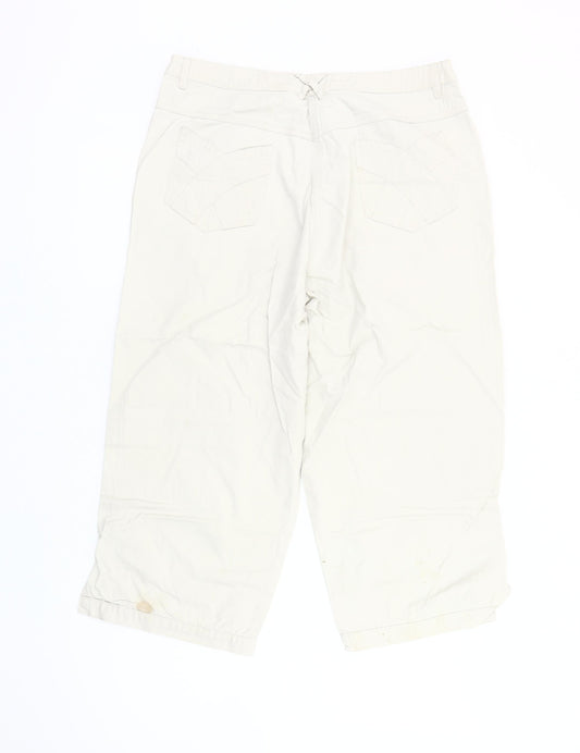 Softwear Women's Ivory Casual Trousers Size 14
