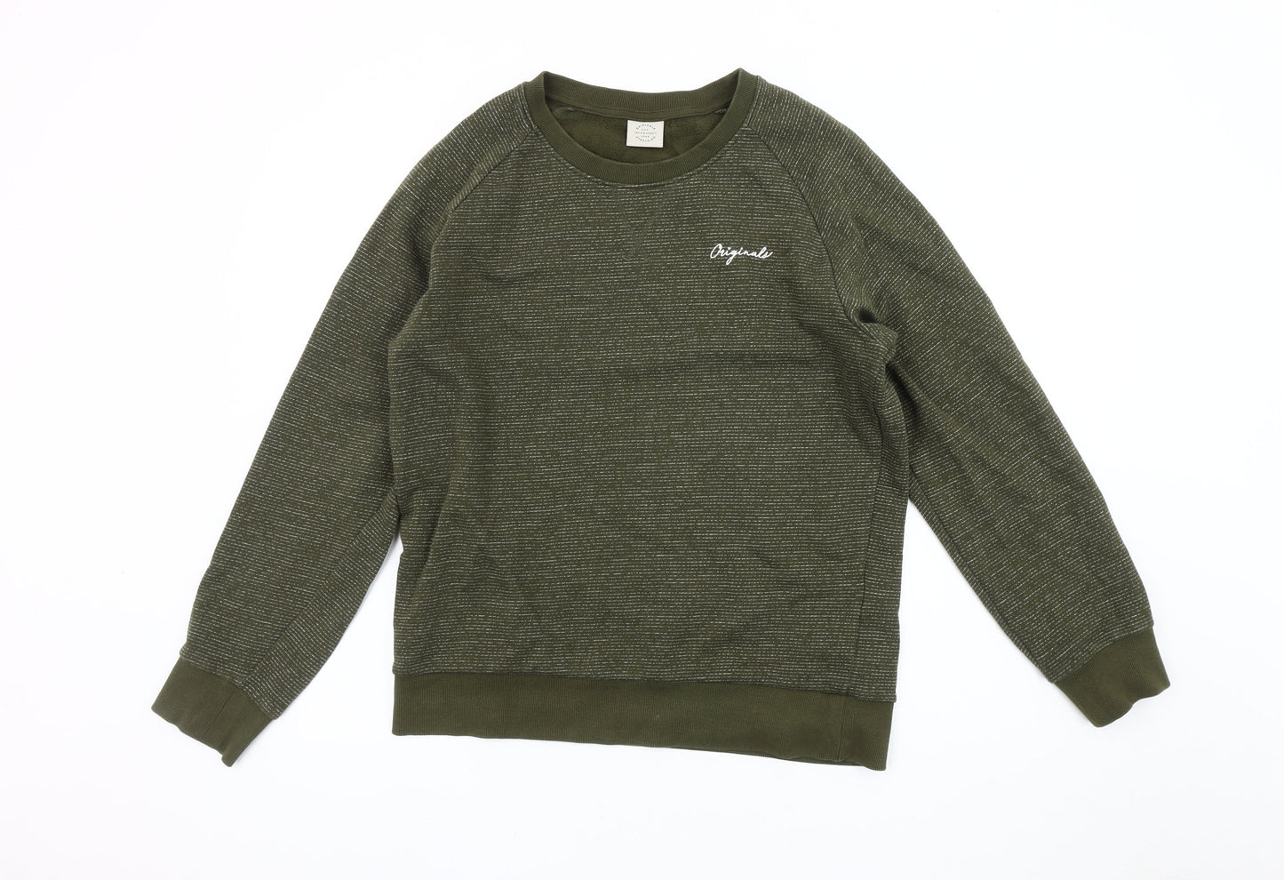 Jack & Jones Men's Green Pullover Sweatshirt M