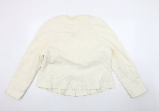 BM Collection Women's Ivory Blazer, Size 20