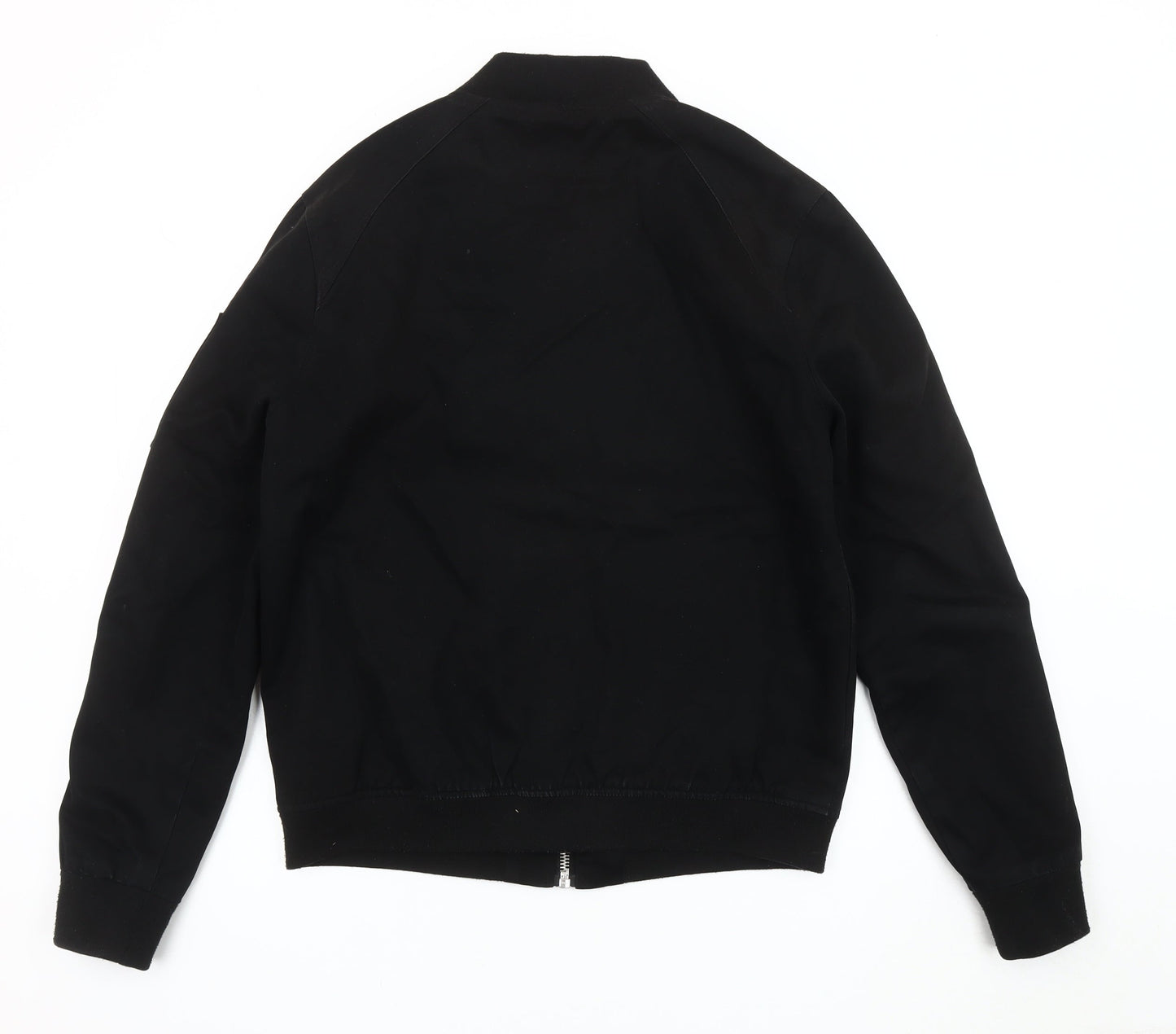 Topman Men's Black Bomber Jacket M Casual Regular Fit