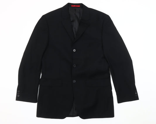 Burton Men's Black Regular Fit Blazer 38