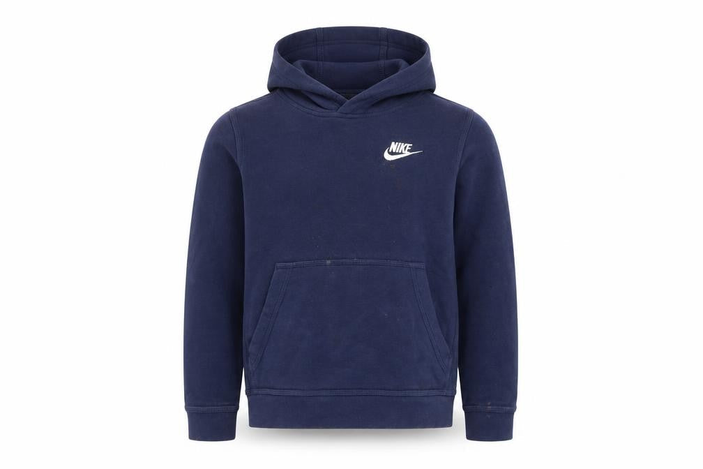 Nike Boys Blue Pullover Hoodie Small, Logo, Comfortable