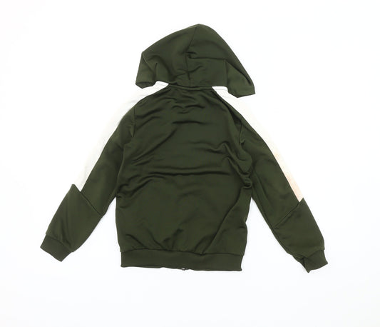 Puma Boys Green Hooded Track Jacket Size 4