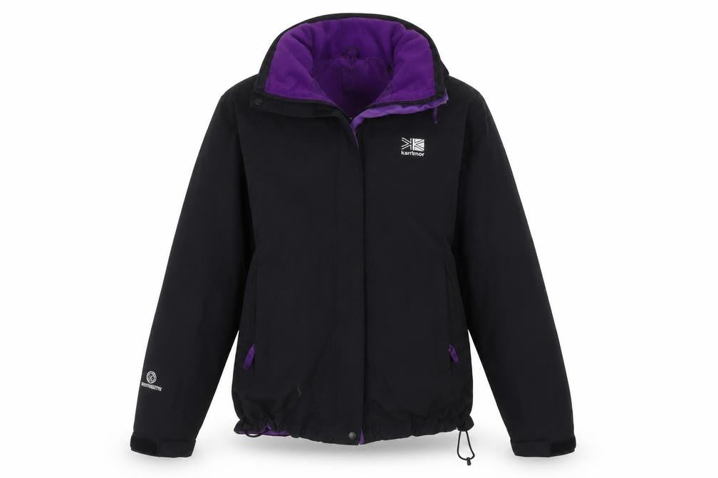 Womens UK Size 10 Relaxed Karrimor Black Polyester Jacket