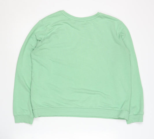 Saint Tropez Women's Green Sweatshirt, Medium, Casual
