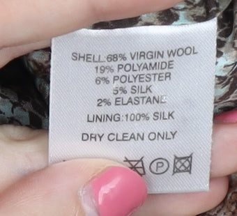 Fenn Wright Manson Women's Brown Herringbone Blazer Size 10