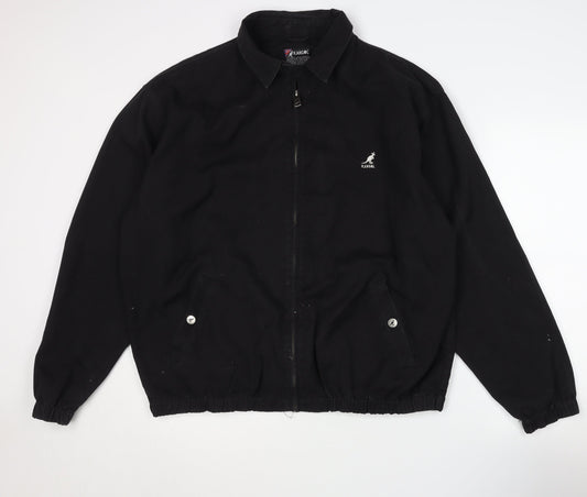 Kangol Men's Black XL Cotton Basic Jacket