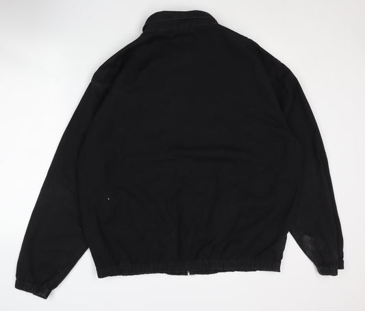 Kangol Men's Black XL Cotton Basic Jacket