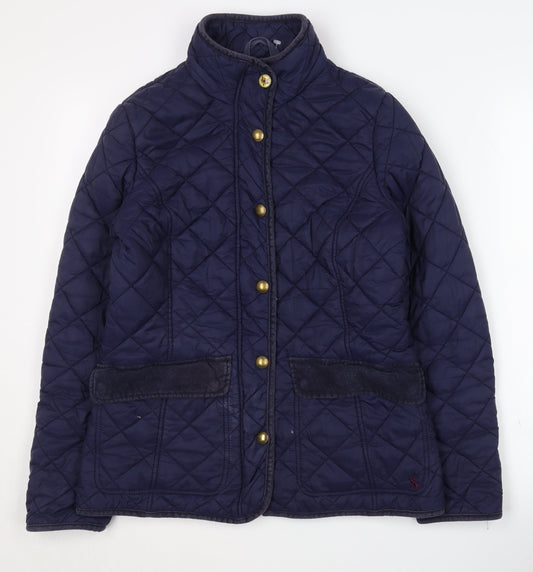 Joules Women's Blue Quilted Jacket Size 12
