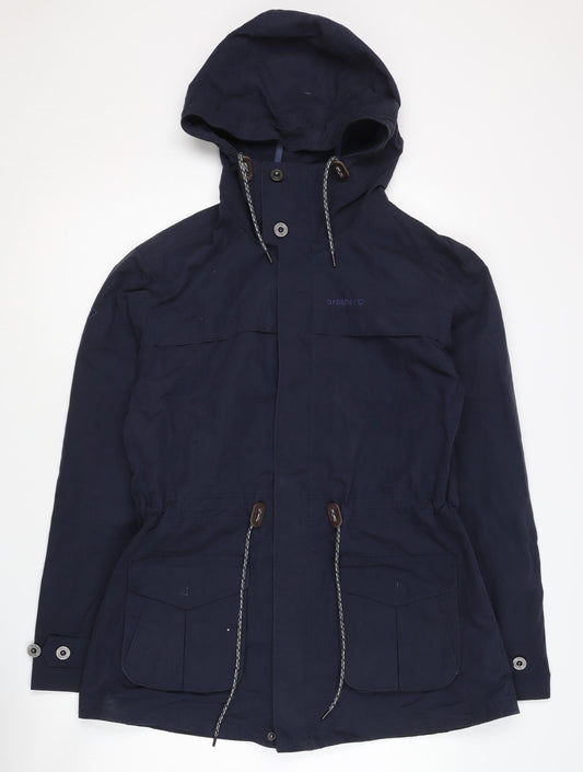 Brasher Women's Blue Parka Jacket Size 14