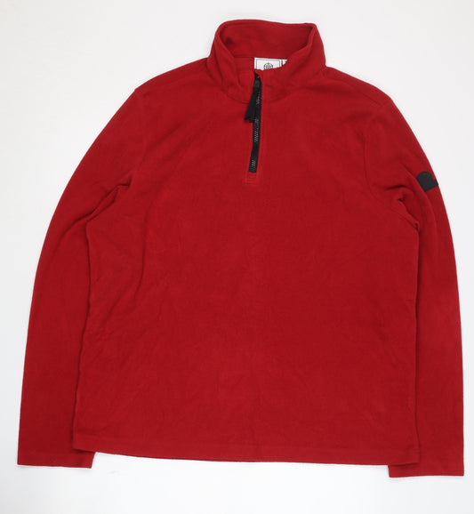 TOG24 Men's XL Red Fleece Pullover Sweatshirt