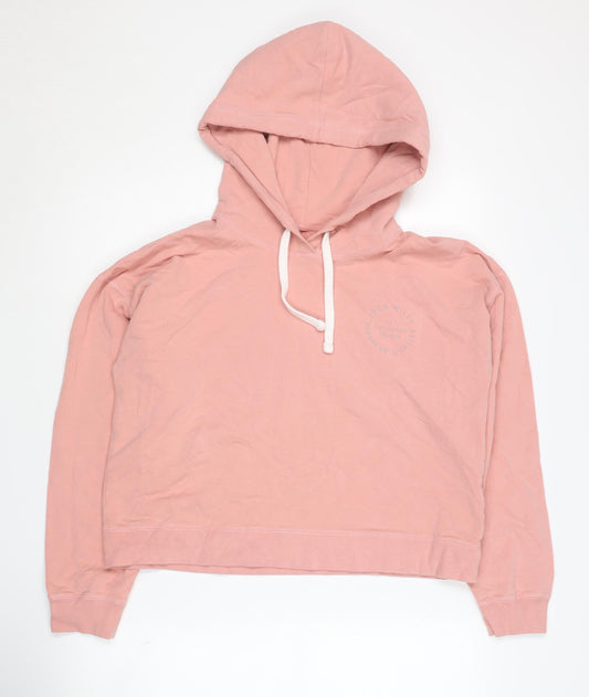 Jack Wills Women's Pink Hoodie Size 14