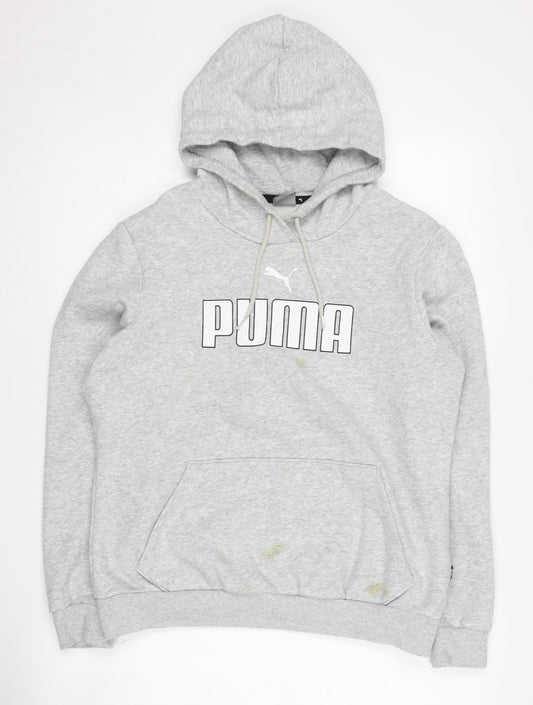 Puma Men's Grey Pullover Hoodie M