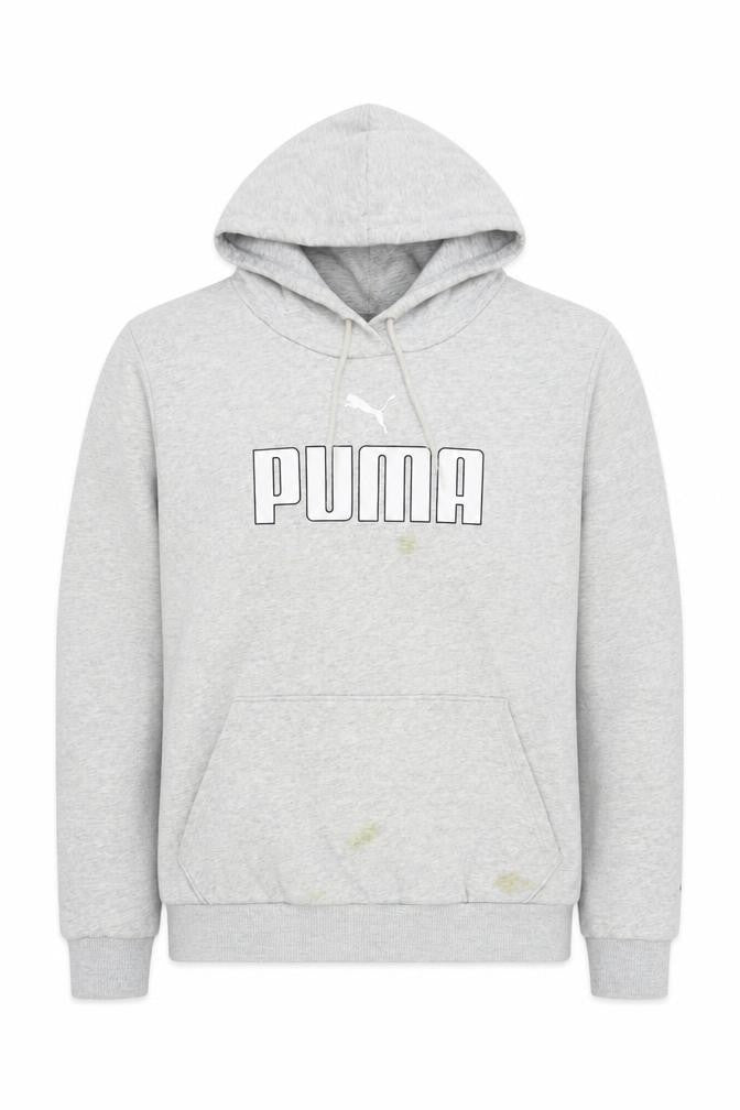 Mens UK M Regular PUMA Grey Pullover Hoodie
