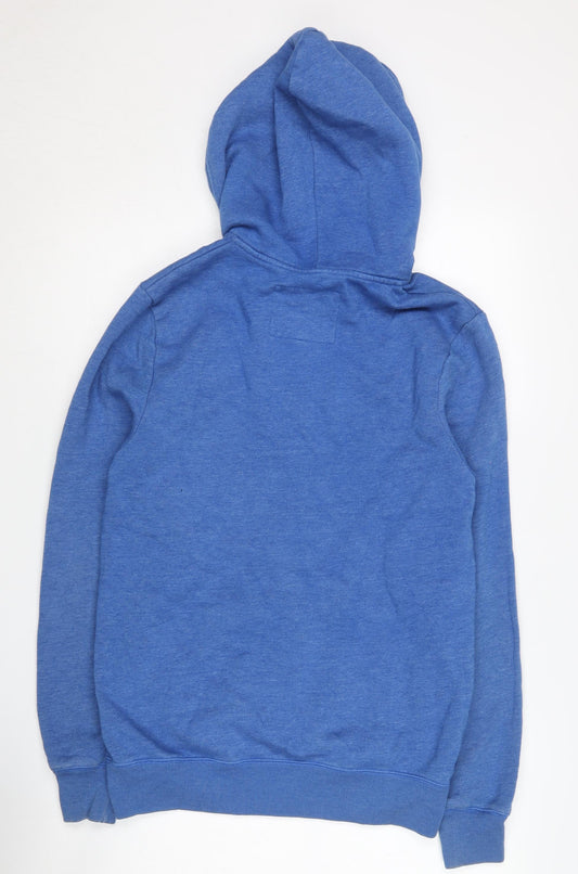 Jack Wills Men's Blue Full Zip Hoodie M