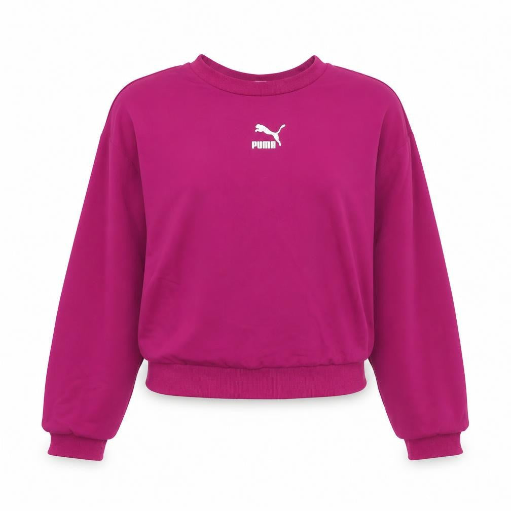 Womens UK XS Regular PUMA Pink Pullover Sweatshirt