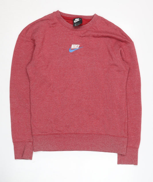 Nike Unisex Red Logo Pullover Sweatshirt XS