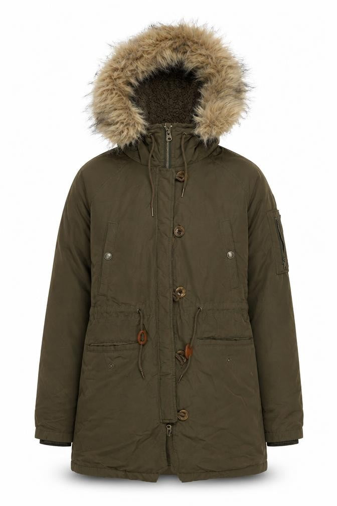 FatFace Women's Green Hooded Parka Size 10 Regular