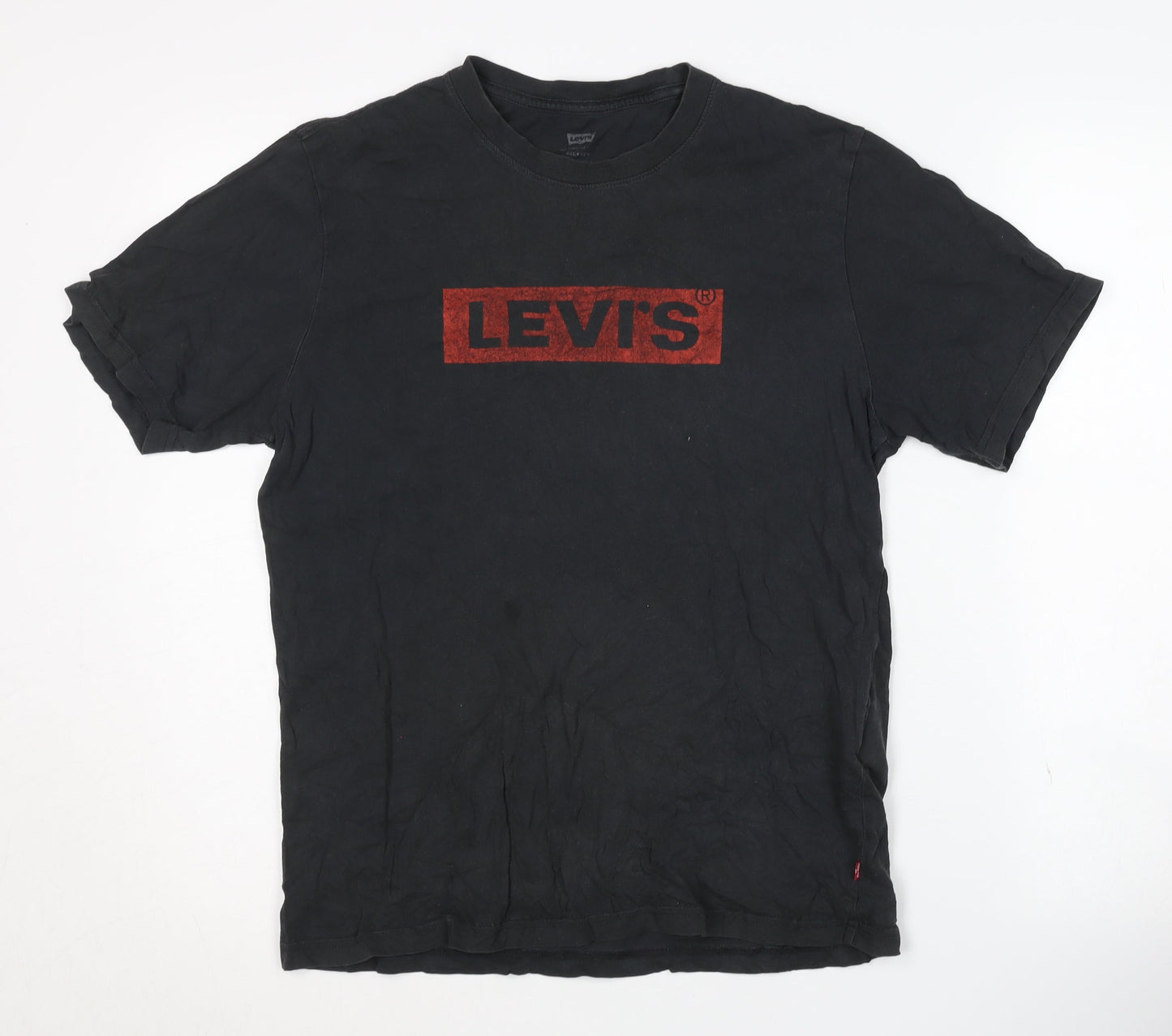 Levi's Men's Black Relaxed Fit Logo T-Shirt - Size S