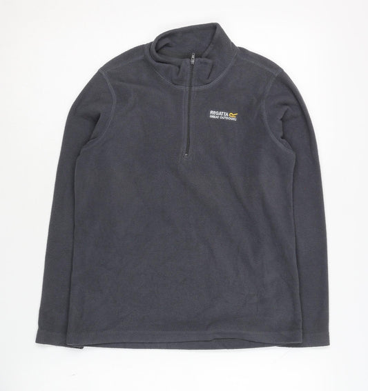 Regatta Boys Grey Fleece Sweatshirt 11-12 Years Outdoor Zip
