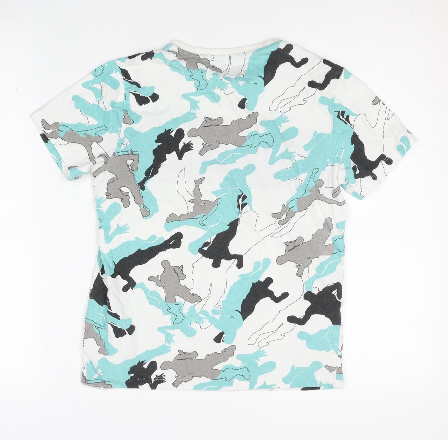 Next Boys Multicoloured Fortnite Camo T-Shirt, Size 10 Years