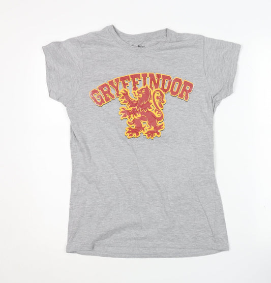 Harry Potter Gryffindor T-Shirt Unisex Adults Large Grey