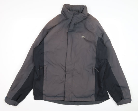 Trespass Men's Grey Windbreaker Jacket - L