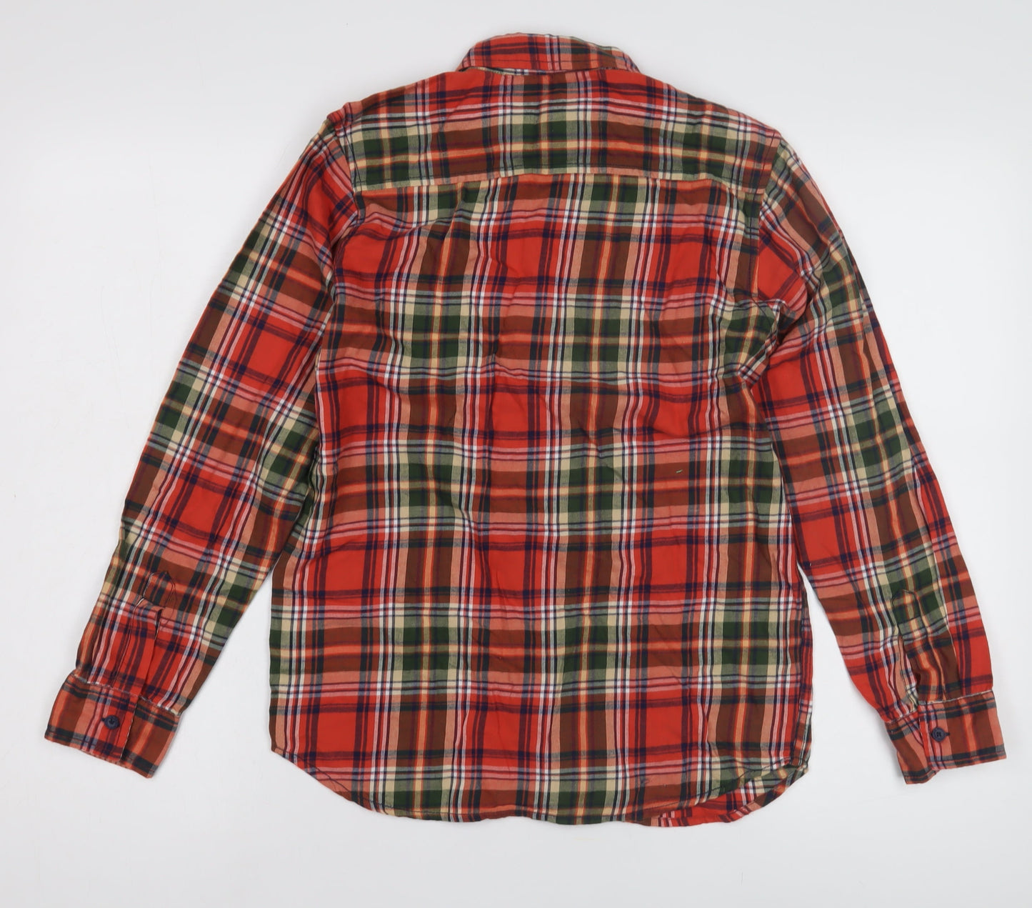 Rocha John Rocha Boys Red Plaid Button-Up Shirt, Age 13, Cotton