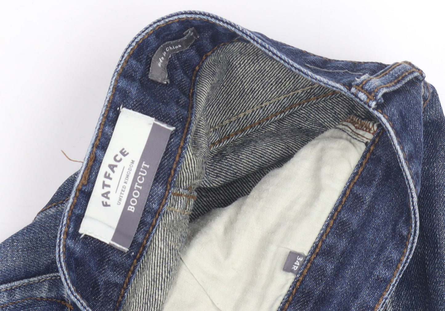FatFace Men's Blue Bootcut Jeans Size 34