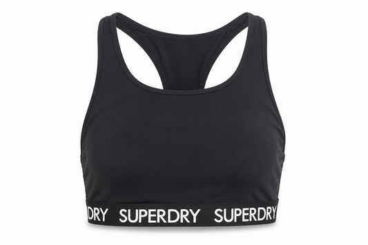 Superdry Black Women's Activewear Crop Top Size S