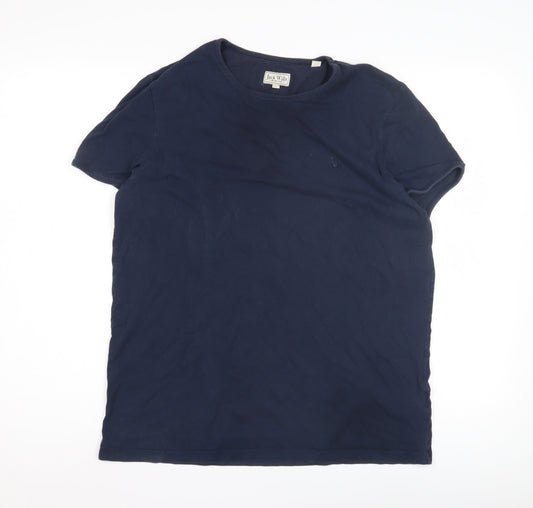 Jack Wills Men's Blue Cotton Crew Neck T-Shirt M