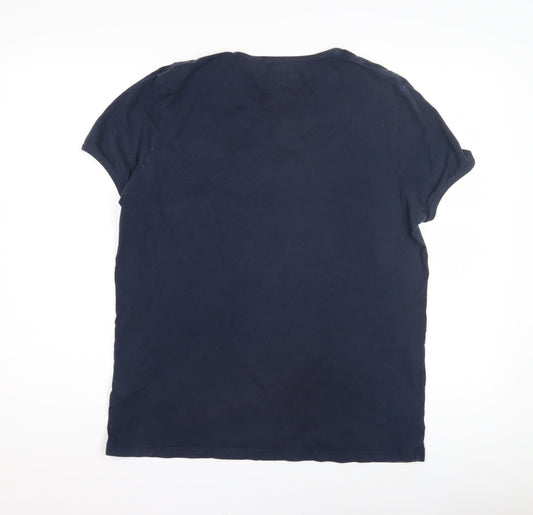 Jack Wills Men's Blue Cotton Crew Neck T-Shirt M