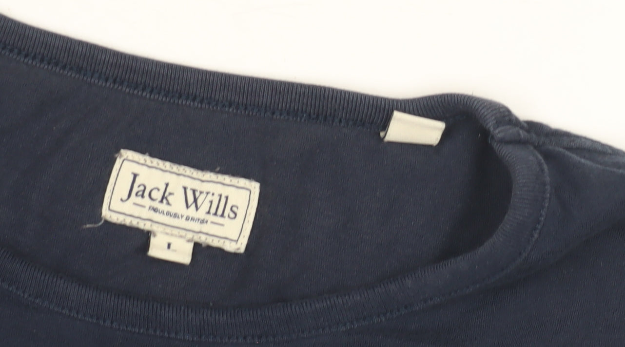 Jack Wills Men's Blue Cotton Crew Neck T-Shirt M