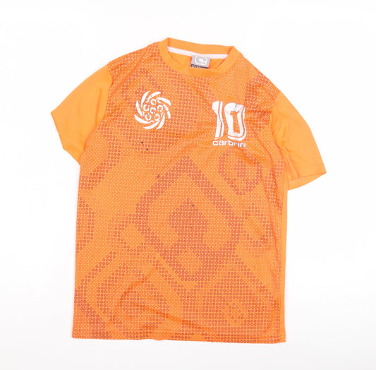 Carbrini Boys Orange Football Jersey T-Shirt 10-11 Years