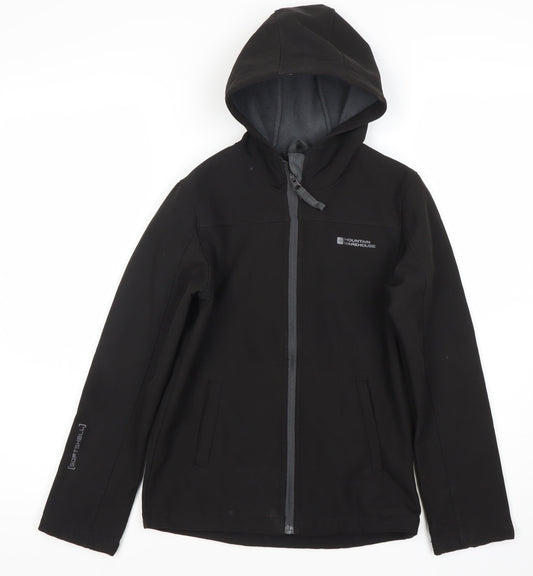 Mountain Warehouse Boys Black Soft Shell Jacket 9-10 Years