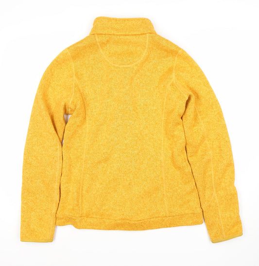 Brasher Women's Yellow Knit Jacket, S, Autumn Casual