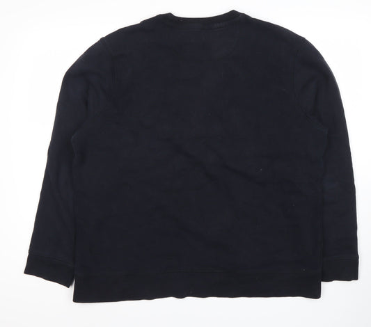 Leisure Men's Black XL Pullover Sweatshirt Classic