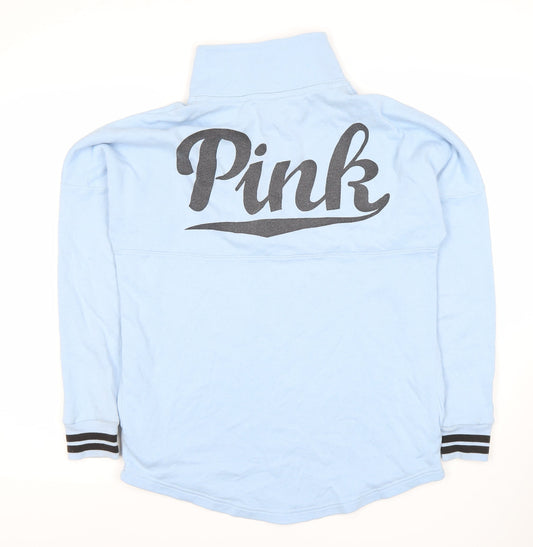 Victoria's Secret Pink Women's Blue XS Logo Sweatshirt