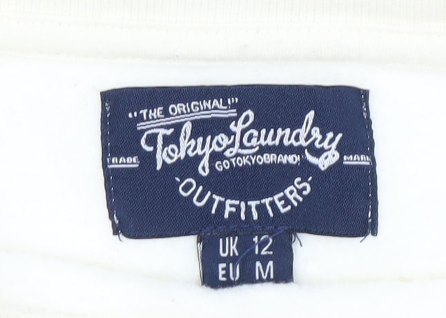 Tokyo Laundry Women's Ivory Pullover Sweatshirt Size 12