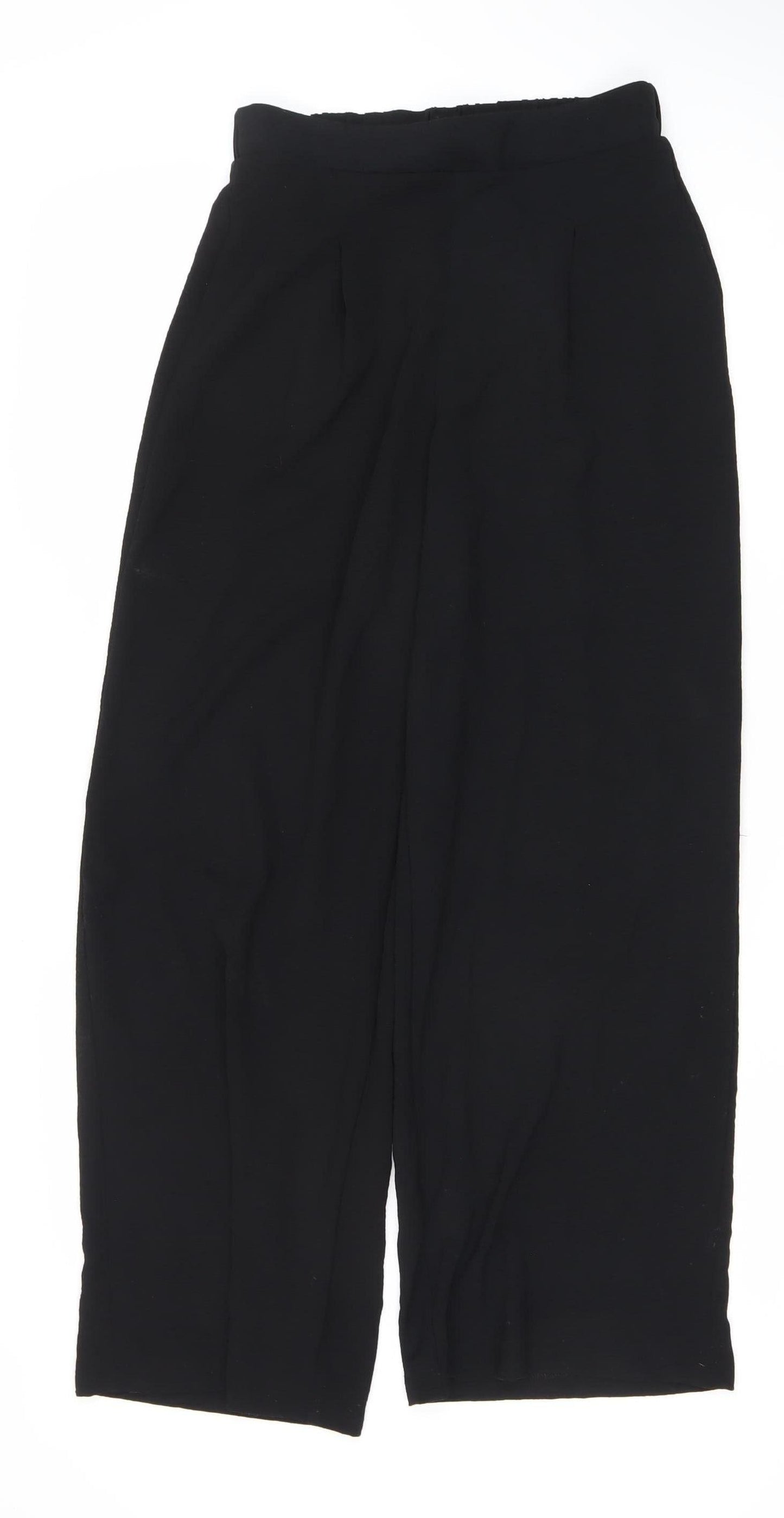 New Look Women's Black Trousers UK 8 Elastic Waist