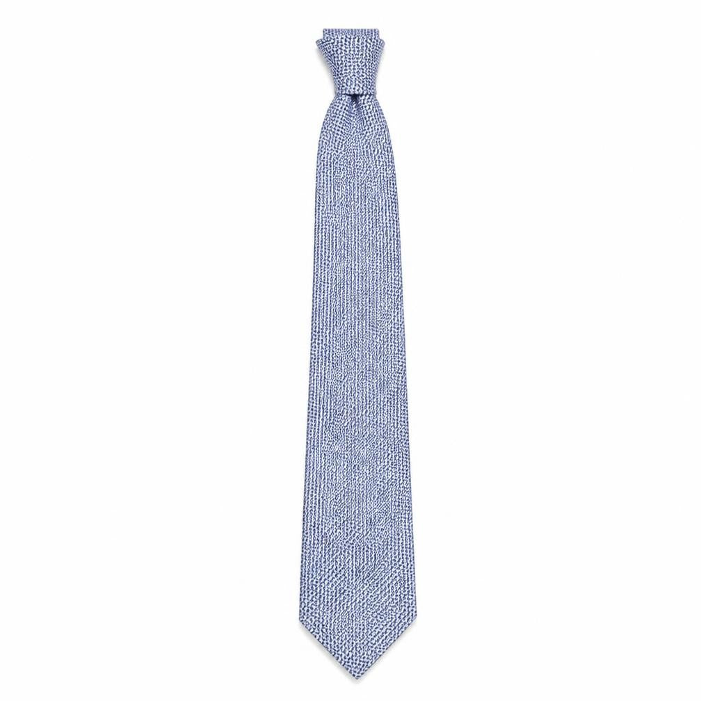 Jeff Banks Men's Blue Geometric Silk Tie