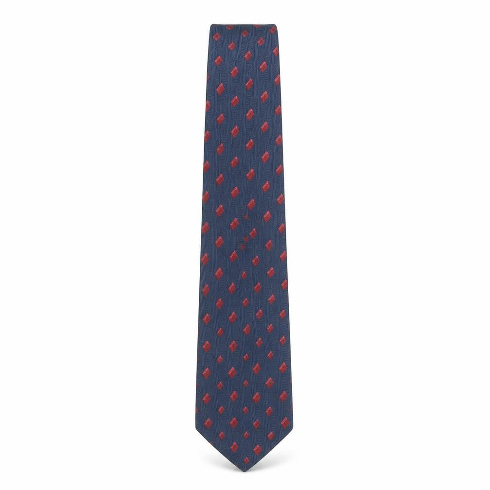 Ciro Citterio Men's Blue Geometric Tie - Polyester
